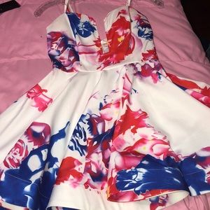 Colorful floral dress